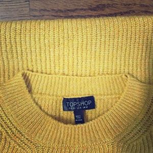 Topshop Goldenrod Mustard Yellow Orange Sweater 8